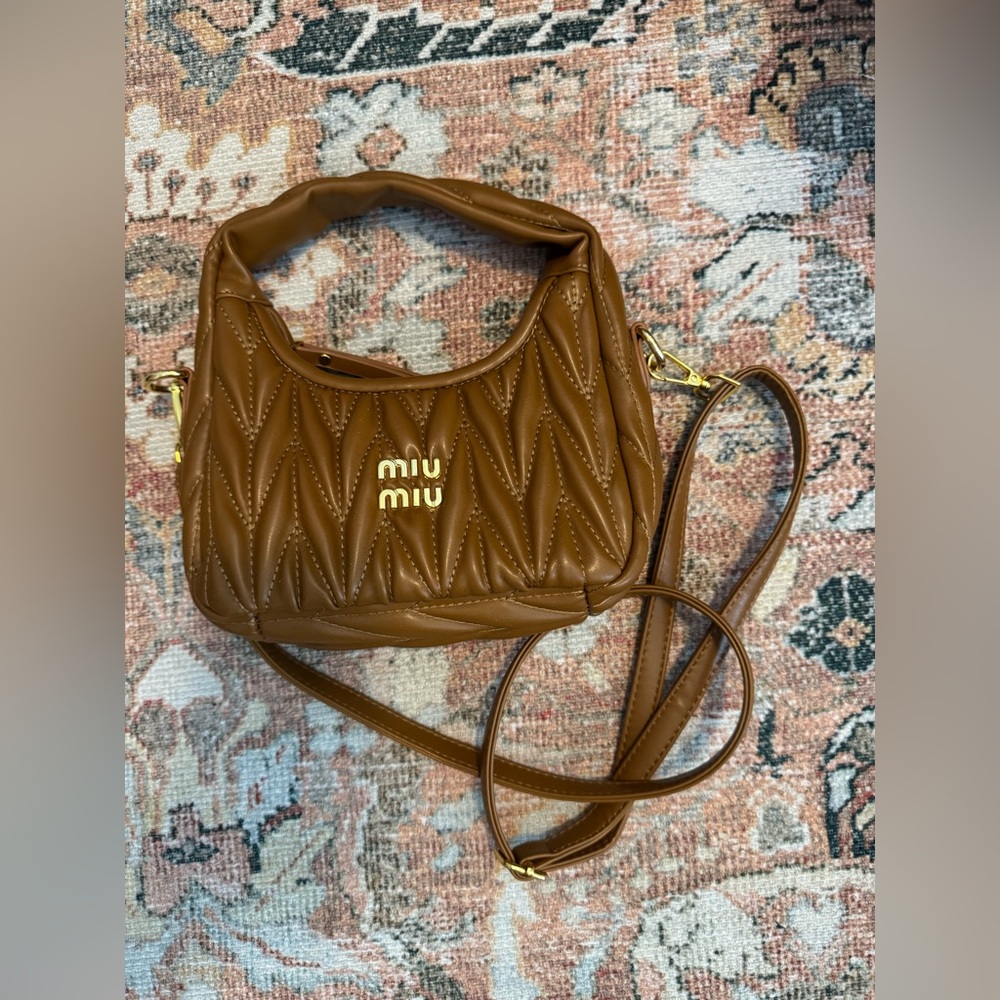 Faux Leather Removable Crossbody Purse - Tan